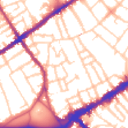 Daytime road noise heatmap for SW4 0DL