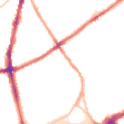 Night-time road noise heatmap for SW4 0LL