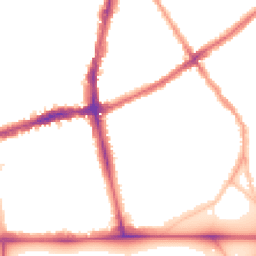 Night-time road noise heatmap for SW4 0NW