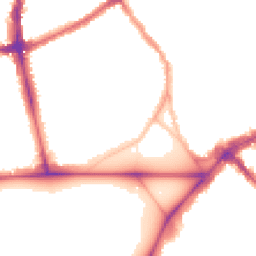 Night-time road noise heatmap for SW4 0RP