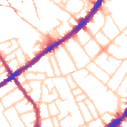 Daytime road noise heatmap for SW4 6LG