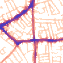 Daytime road noise heatmap for SW4 7ER