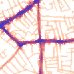 Daytime road noise heatmap for SW4 7ES