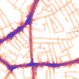 Daytime road noise heatmap for SW4 7RJ