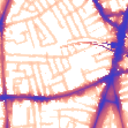 Daytime road noise heatmap for SW4 7RT