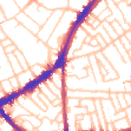 Daytime road noise heatmap for SW4 7SH