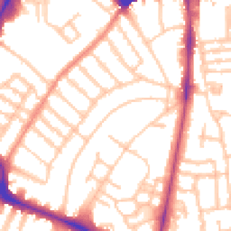 Daytime road noise heatmap for SW4 8AE