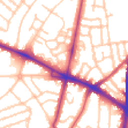 Daytime road noise heatmap for SW4 8HA