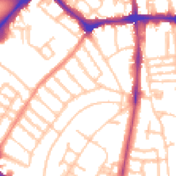 Daytime road noise heatmap for SW4 8RB