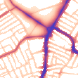 Daytime road noise heatmap for SW4 9AH