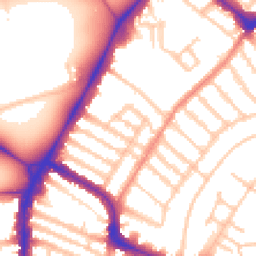 Daytime road noise heatmap for SW4 9ED