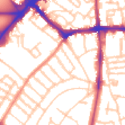 Daytime road noise heatmap for SW4 9PU