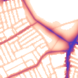 Daytime road noise heatmap for SW4 9RR