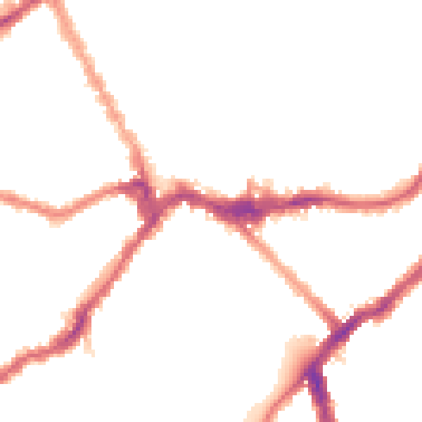 Night-time road noise heatmap for SW6 1AA