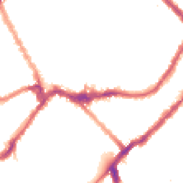 Night-time road noise heatmap for SW6 1BW