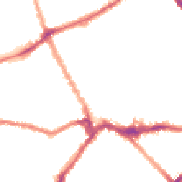 Night-time road noise heatmap for SW6 1JB