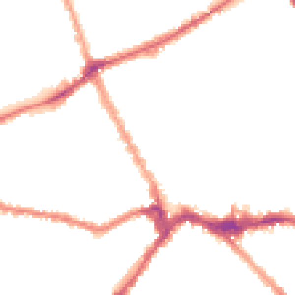 Night-time road noise heatmap for SW6 1JP