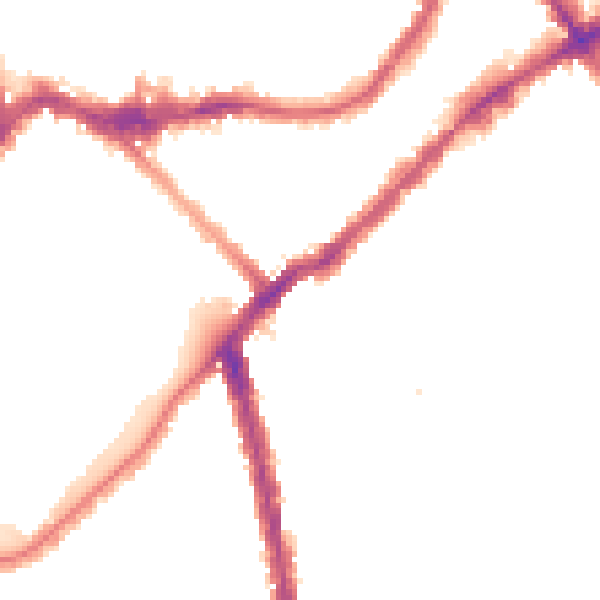 Night-time road noise heatmap for SW6 2EX