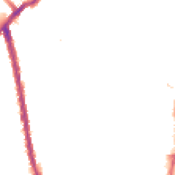 Night-time road noise heatmap for SW6 2QP