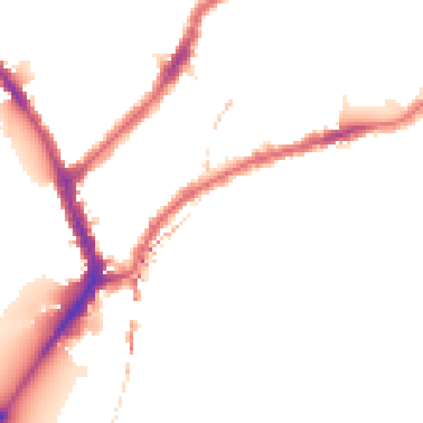 Night-time road noise heatmap for SW6 3NA