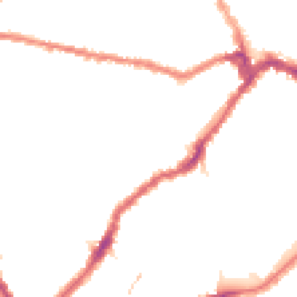 Night-time road noise heatmap for SW6 5DH