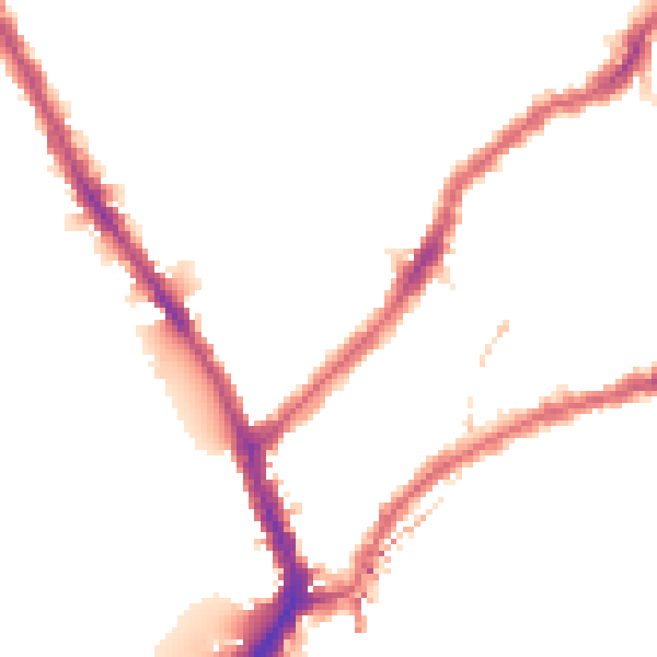 Night-time road noise heatmap for SW6 5LE