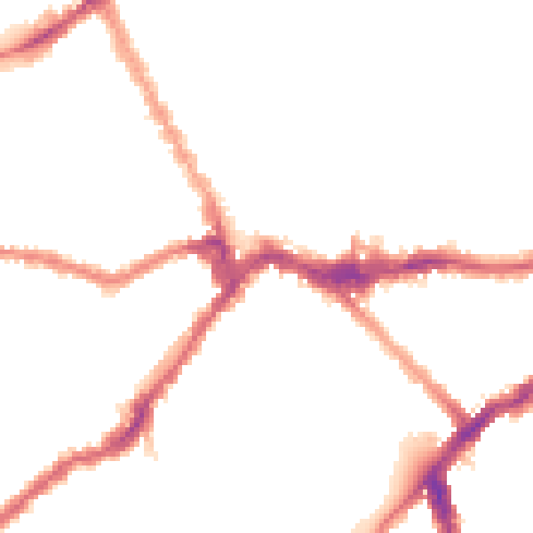 Night-time road noise heatmap for SW6 5UA