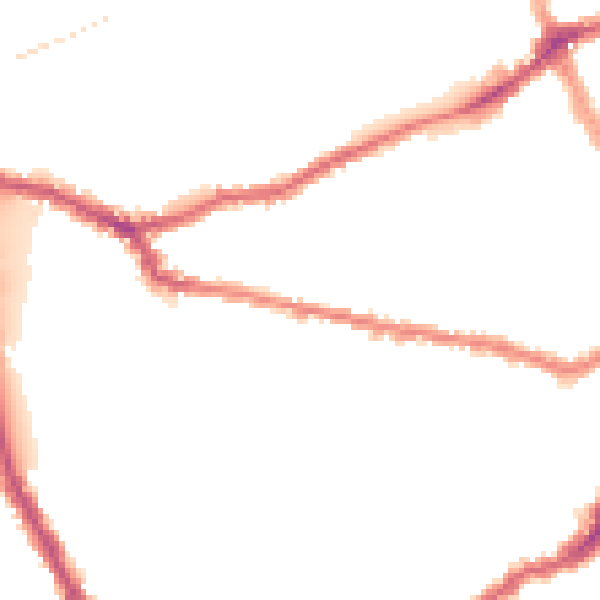 Night-time road noise heatmap for SW6 7NP