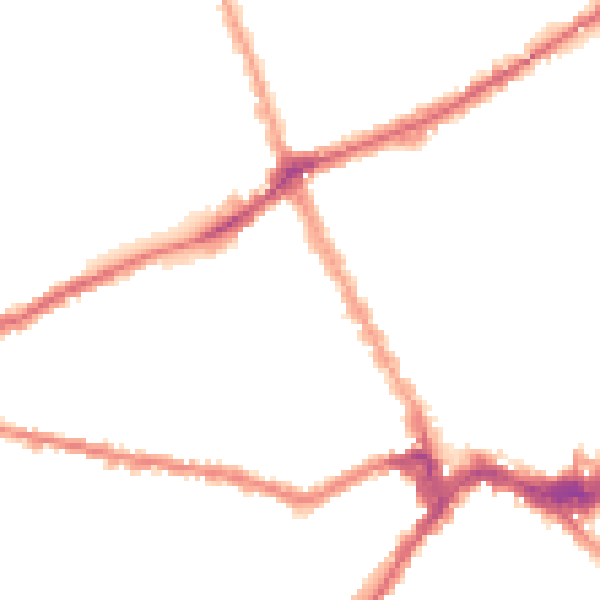 Night-time road noise heatmap for SW6 7SD