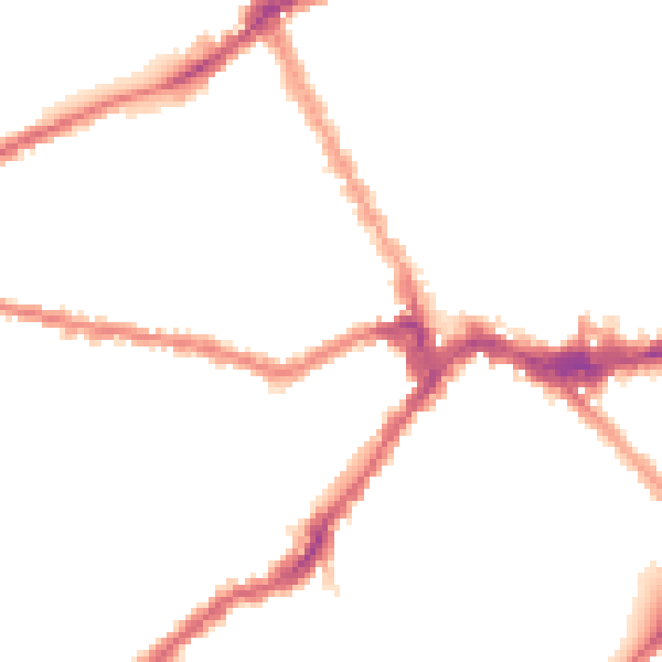 Night-time road noise heatmap for SW6 7TQ