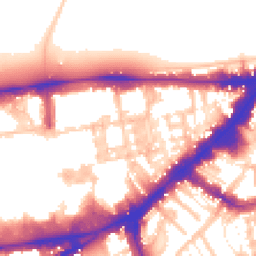 Daytime road noise heatmap for SW7 1AJ