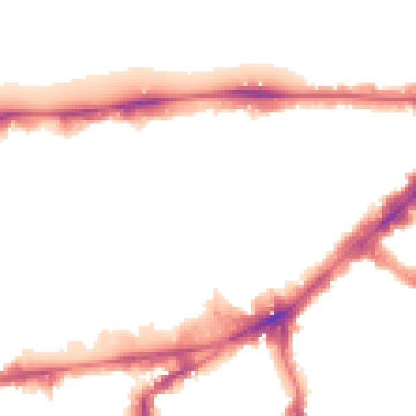 Night-time road noise heatmap for SW7 1AZ