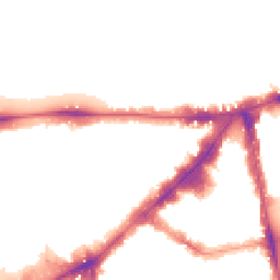 Night-time road noise heatmap for SW7 1BT