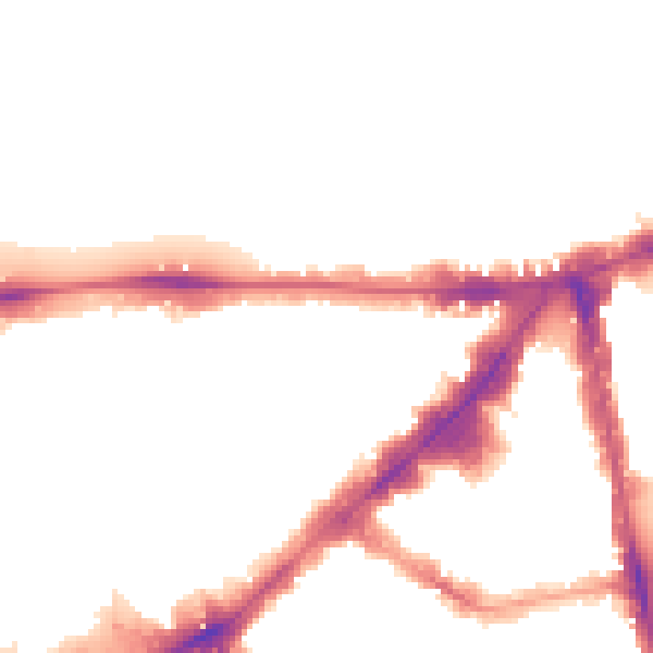 Night-time road noise heatmap for SW7 1BX