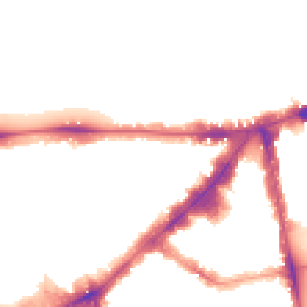 Night-time road noise heatmap for SW7 1DG