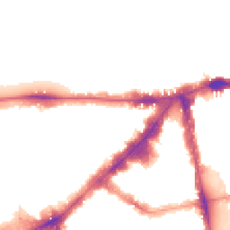 Night-time road noise heatmap for SW7 1DX
