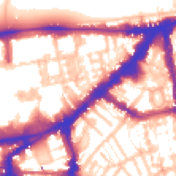 Daytime road noise heatmap for SW7 1ER