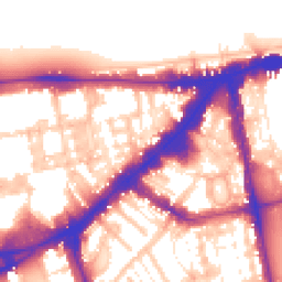 Daytime road noise heatmap for SW7 1HB