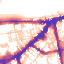 Daytime road noise heatmap for SW7 1JT
