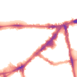 Night-time road noise heatmap for SW7 1JT