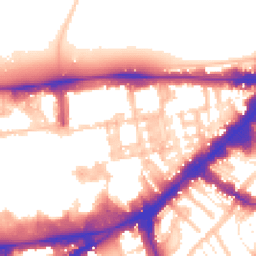 Daytime road noise heatmap for SW7 1NL