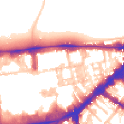 Daytime road noise heatmap for SW7 1NQ