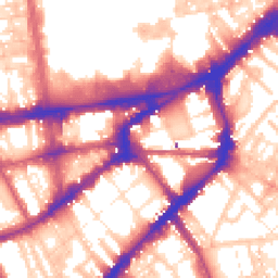 Daytime road noise heatmap for SW7 2LT
