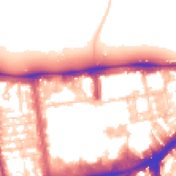 Daytime road noise heatmap for SW7 2QJ