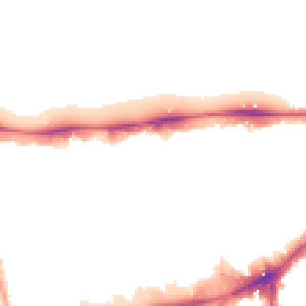 Night-time road noise heatmap for SW7 2QJ