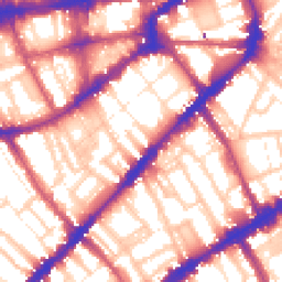 Daytime road noise heatmap for SW7 3AR