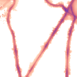 Night-time road noise heatmap for SW8 1AD