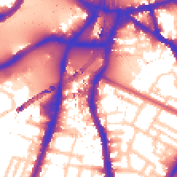 Daytime road noise heatmap for SW8 1BQ