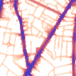 Daytime road noise heatmap for SW8 1BT