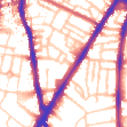 Daytime road noise heatmap for SW8 1BU